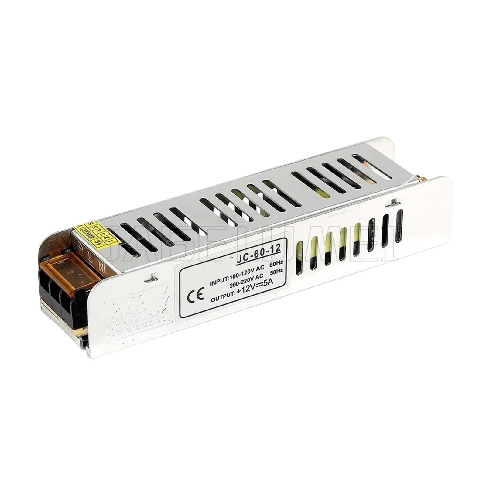 JJKKOZVQF LED Power Supply DC12V 5A 10A 30A Lighting Transformers 60W 100W 150W 200W 300W 400W AC180-260V Driver For LED Strip Lights(12V 5A 60W)
