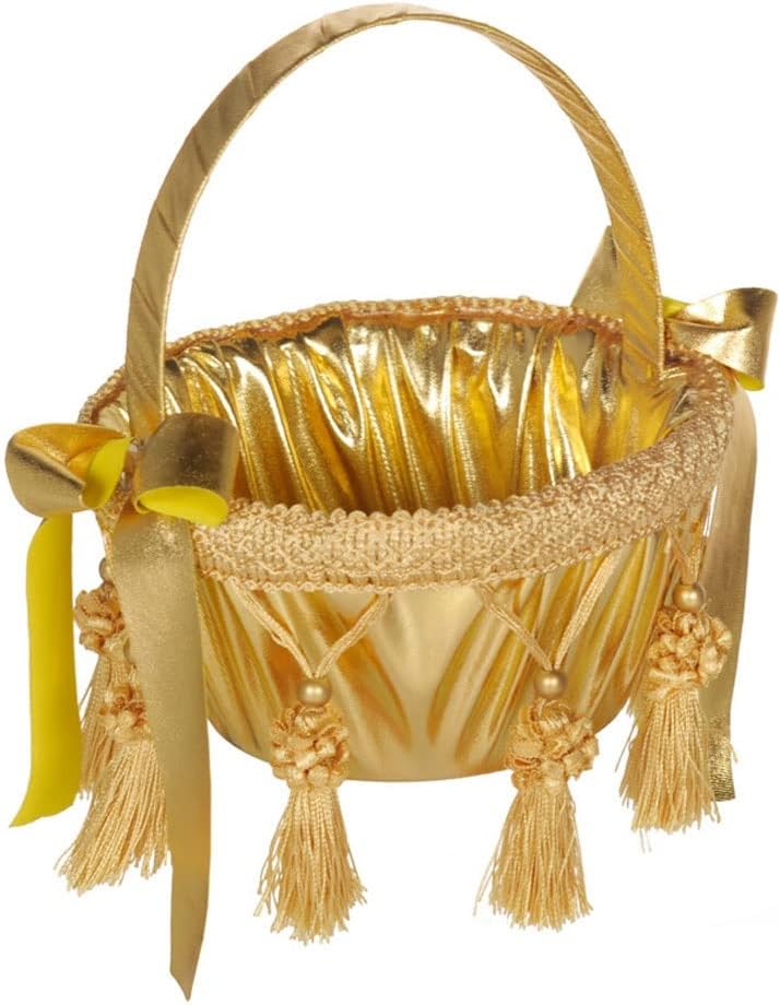 Wedding Supplies Flower Girl Basket Gold Sprinkle Bridal Hand-held Performance