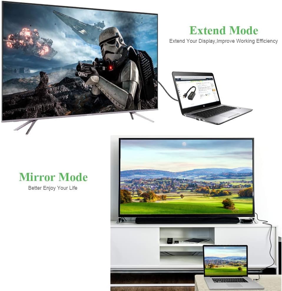 4K DisplayPort - HDMIケーブルアダプター 20フィート [アルミニウムシェル] 高速 (1440P 60Hz、1