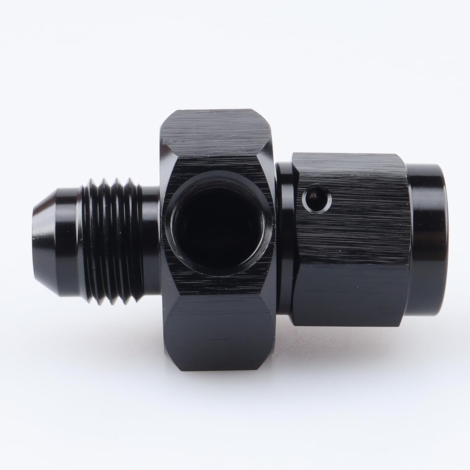 AC PERFORMANCE -6 AN Male to 6AN Female Swivel with M10x1.0 Seat Gauge Port Fuel Pressure Take Off Fitting Adapter Aluminum