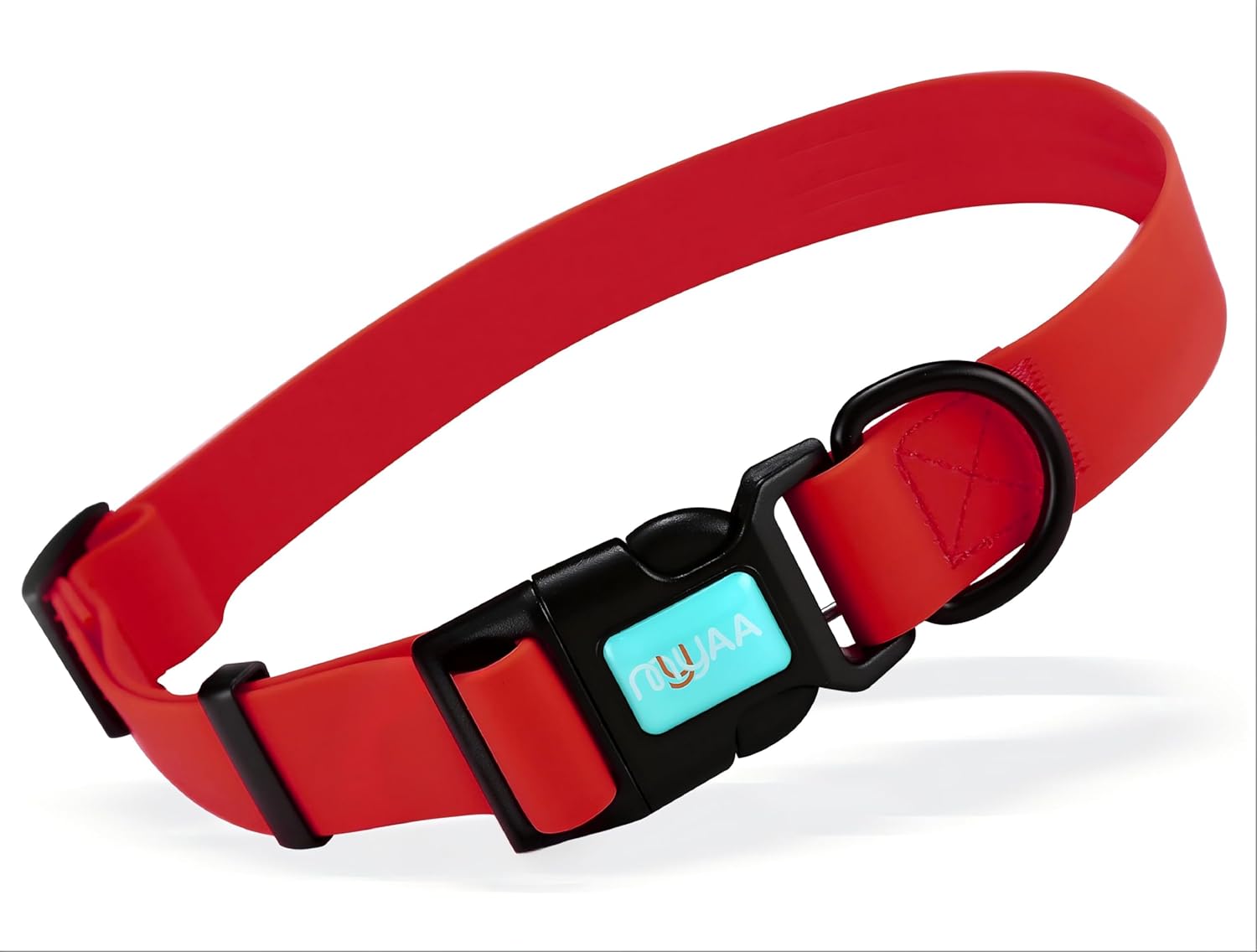 Waterproof Dog Collars,Easy Clean Collar,Adjustable Dog Collars for Small,Medium, Large Dogs(red, S)