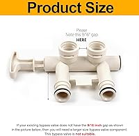 Vista 3 de Water Softener Installation Adapter Kit 7280203 Compatible with Kenmore, GE, Whirlpool, Morton, NorthStar, EcoWater, EcoPure etc