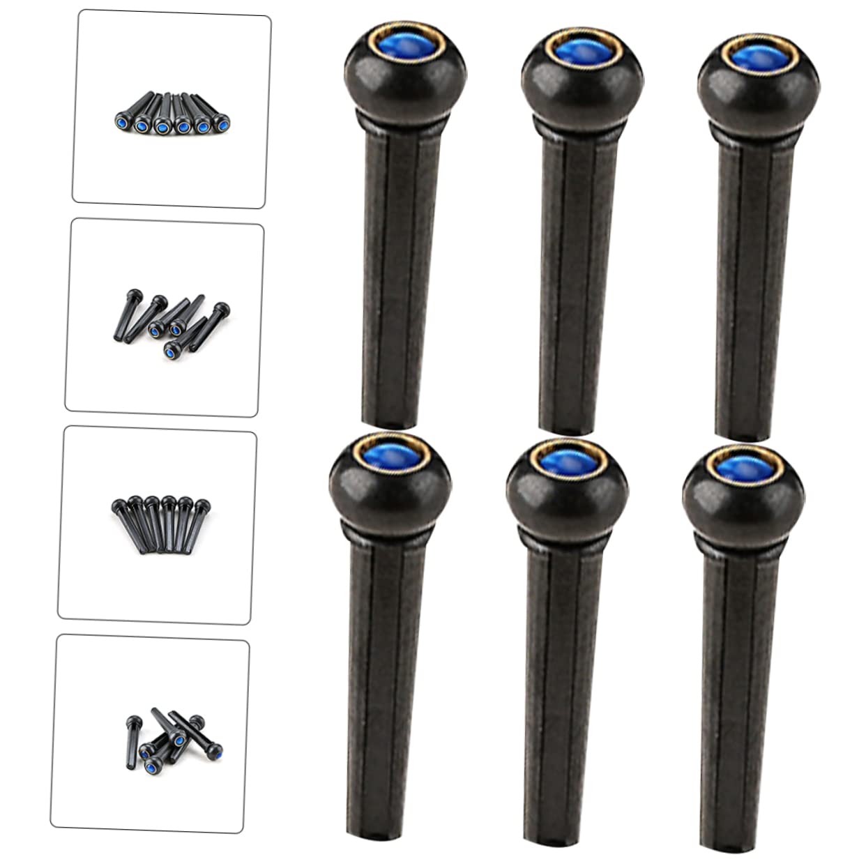 HEMOTON 5 Set Di Accessori Essenziali Per Chitarra Acustica Corde Per Ponte Per Chitarra Leggere E Facili Da Trasportare 6 Pezzi * 5