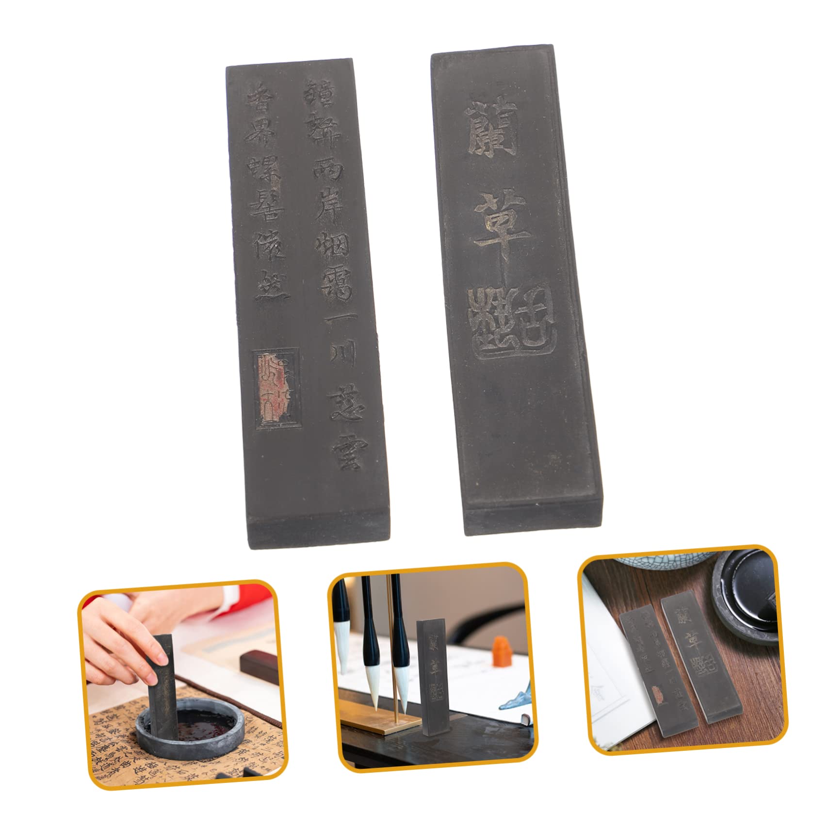 Operitacx 6piezas Tinta Sumi Tradicional Barro De Tinta Para Caligrafía Para Escritura y Dibujo Para Practicar Caligrafía y Pintura