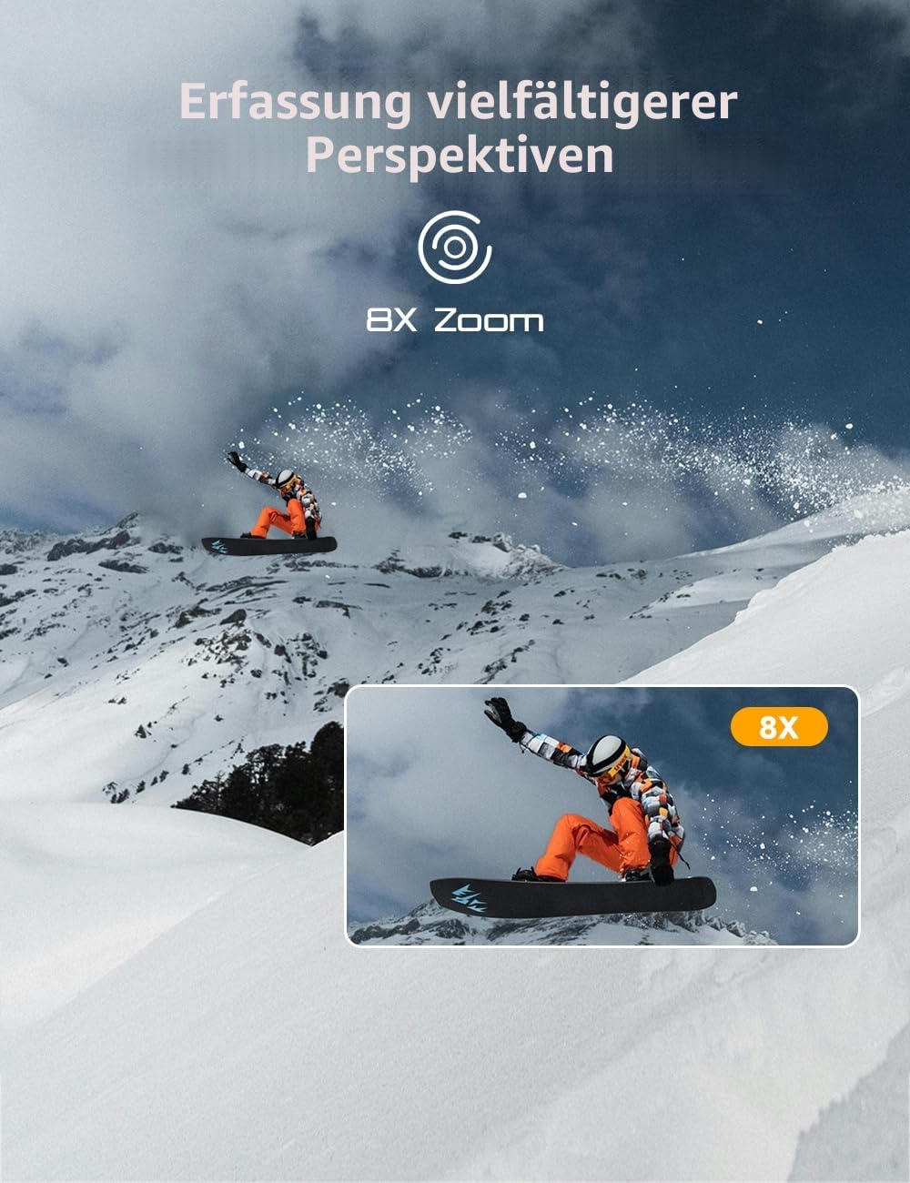 Apexcam 4K Action cam 20MP WiFi Sports Kamera Ultra HD Unterwasserkamera 40M 170 Weitwinkel 2,4G Fernbedienung Zeitraffer 2x1050mAh Akkus 2,0 LCD Bildschirm und andere