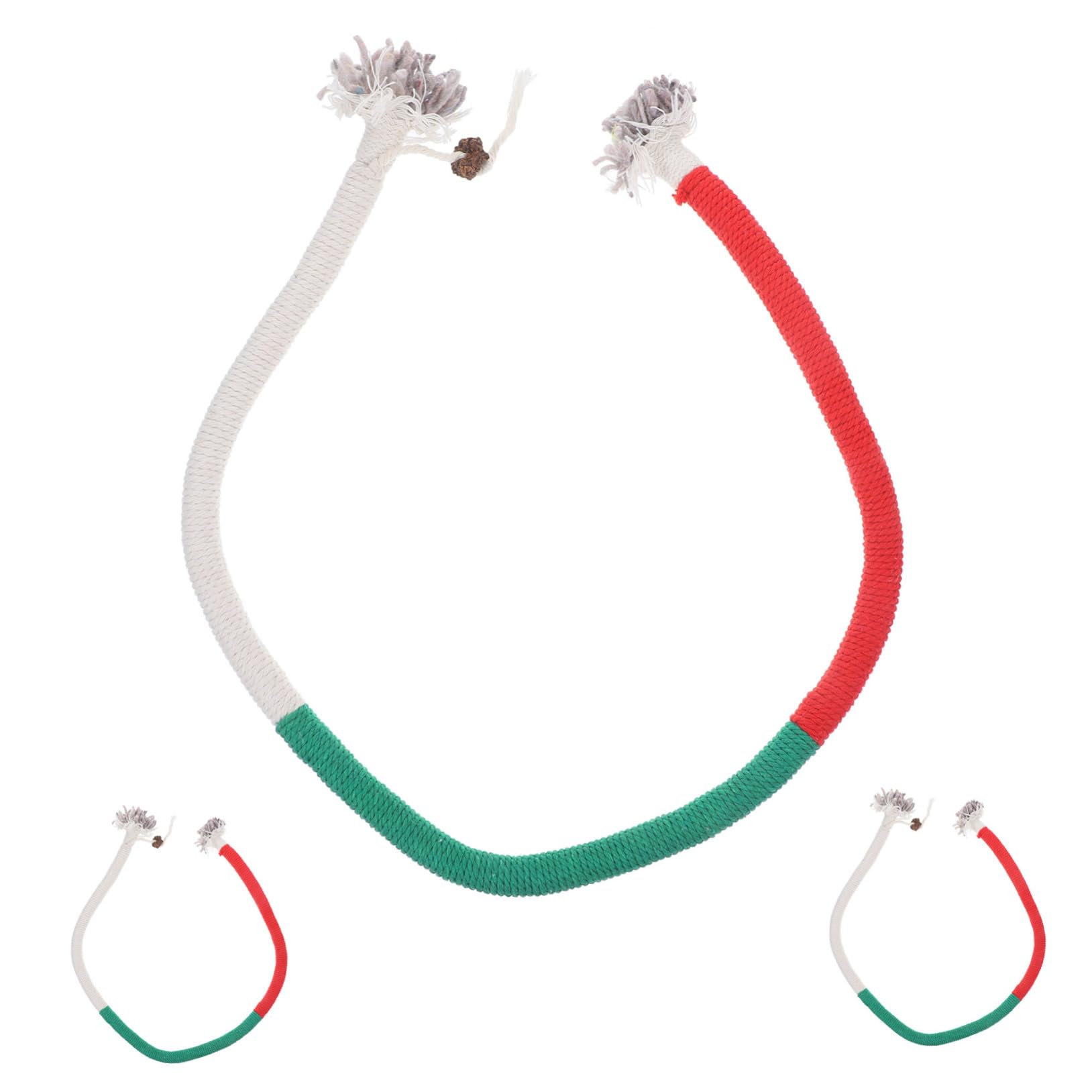 Kisangel Lot De 5 Jouets Interactifs en Corde De Coton Infusé pour Chat pour Jouer avec Les Chatons 3 Pièces X 5