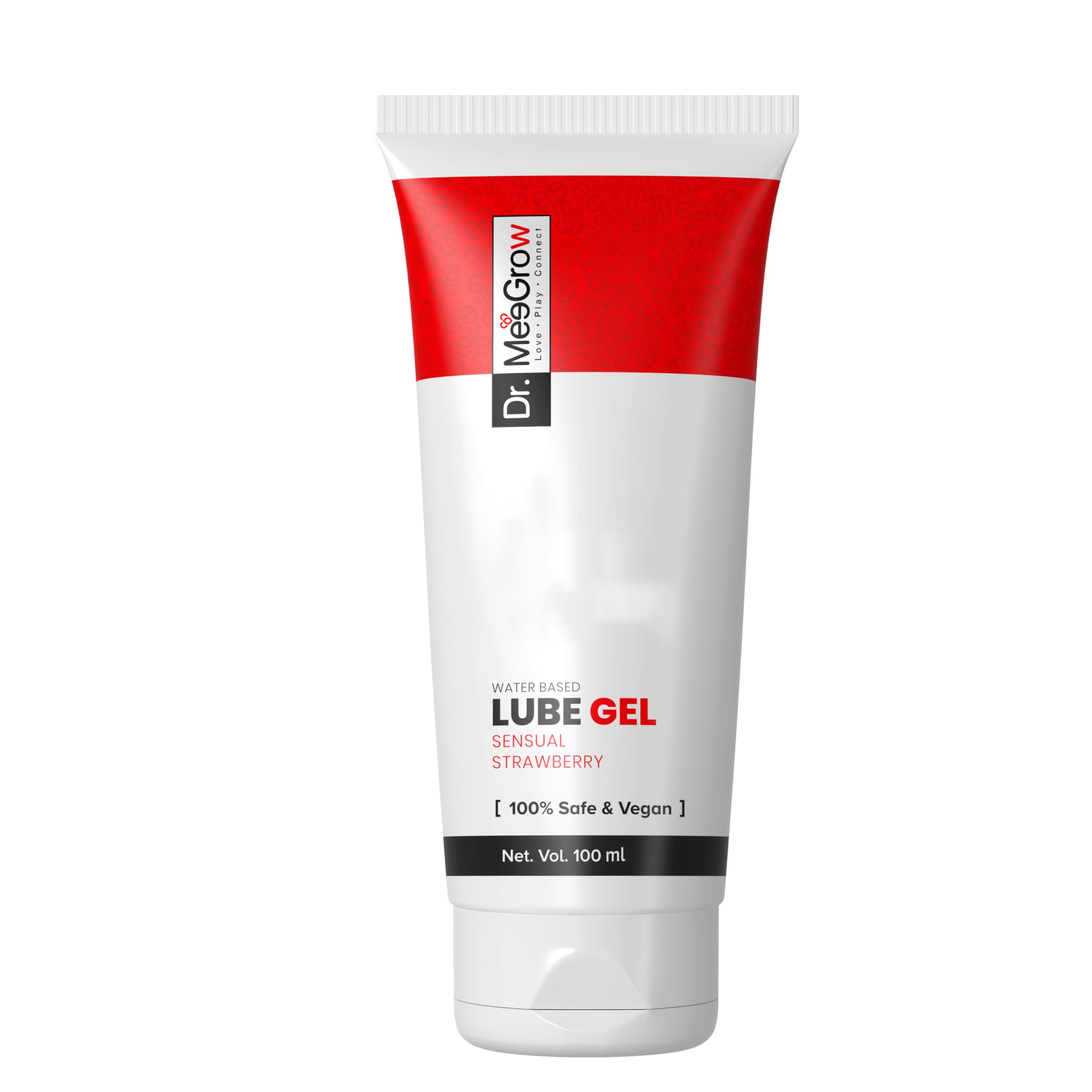 Sensual Strawberry Lube Gel for Men and Women, 100ml Water-Based Lubricant, Skin-Friendly and Non-Sticky for Smooth Intimacy and Personal Comfort