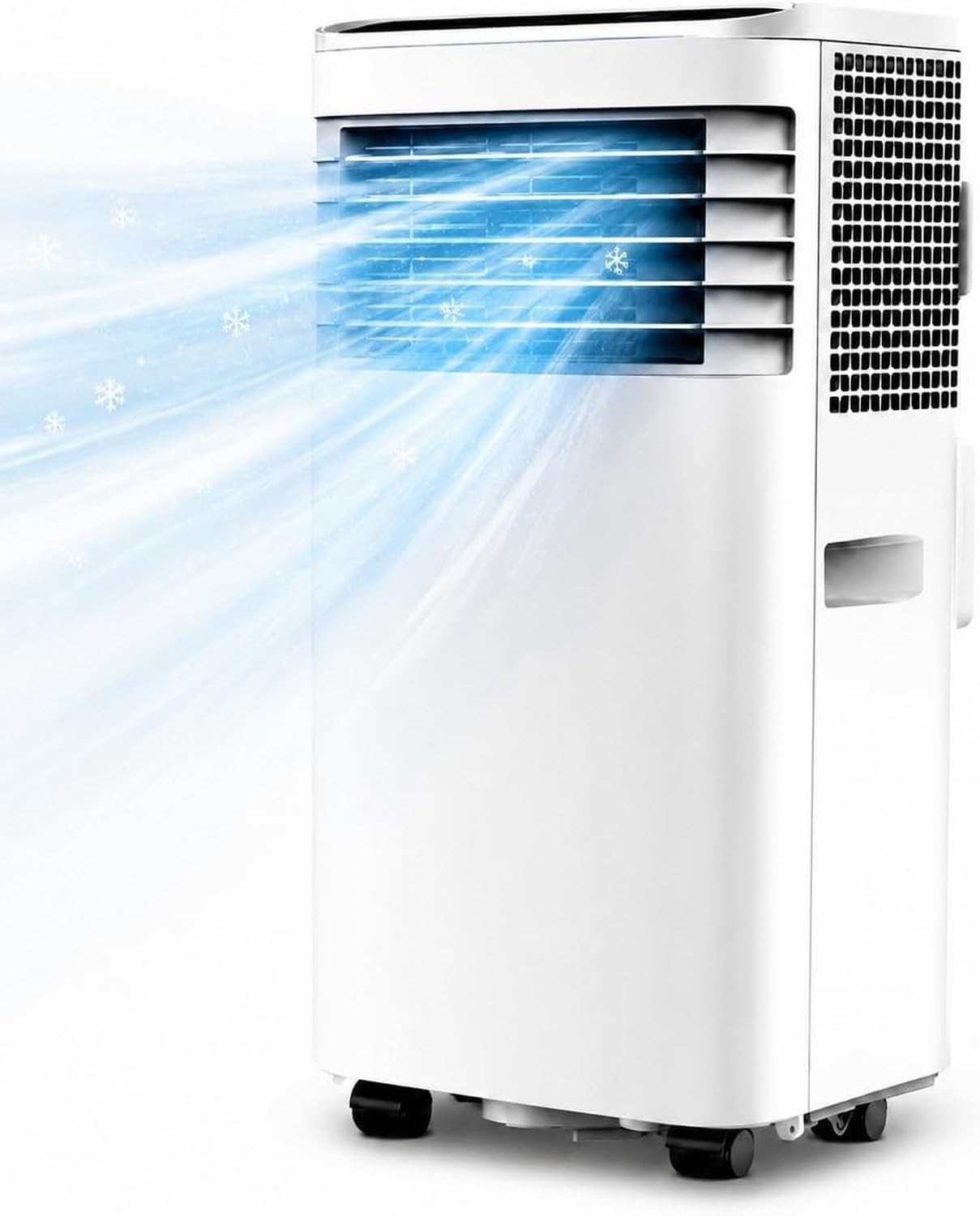 Przenośny Klimatyzator 7000 BTU bez Montażu, 3w1 Chłodzenie Wentylator Osuszacz, Szybkie Chłodzenie Sprężarką z Rurą, Klima do Sypialni