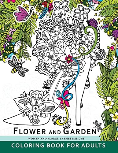 Amazon.com: Flower and Garden Coloring Book For Adults: Women and ...