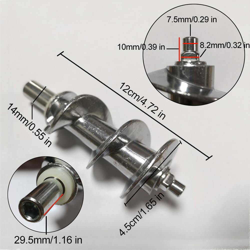 TYH Picadora de Carne Eléctrica, Picadora de Carne Eléctrica Compacta para Uso Doméstico, con 3 Platos, Cuchilla, Embutidora de Salchichas, Máquina Picadora con Boquilla para Salchichas y Accesorio