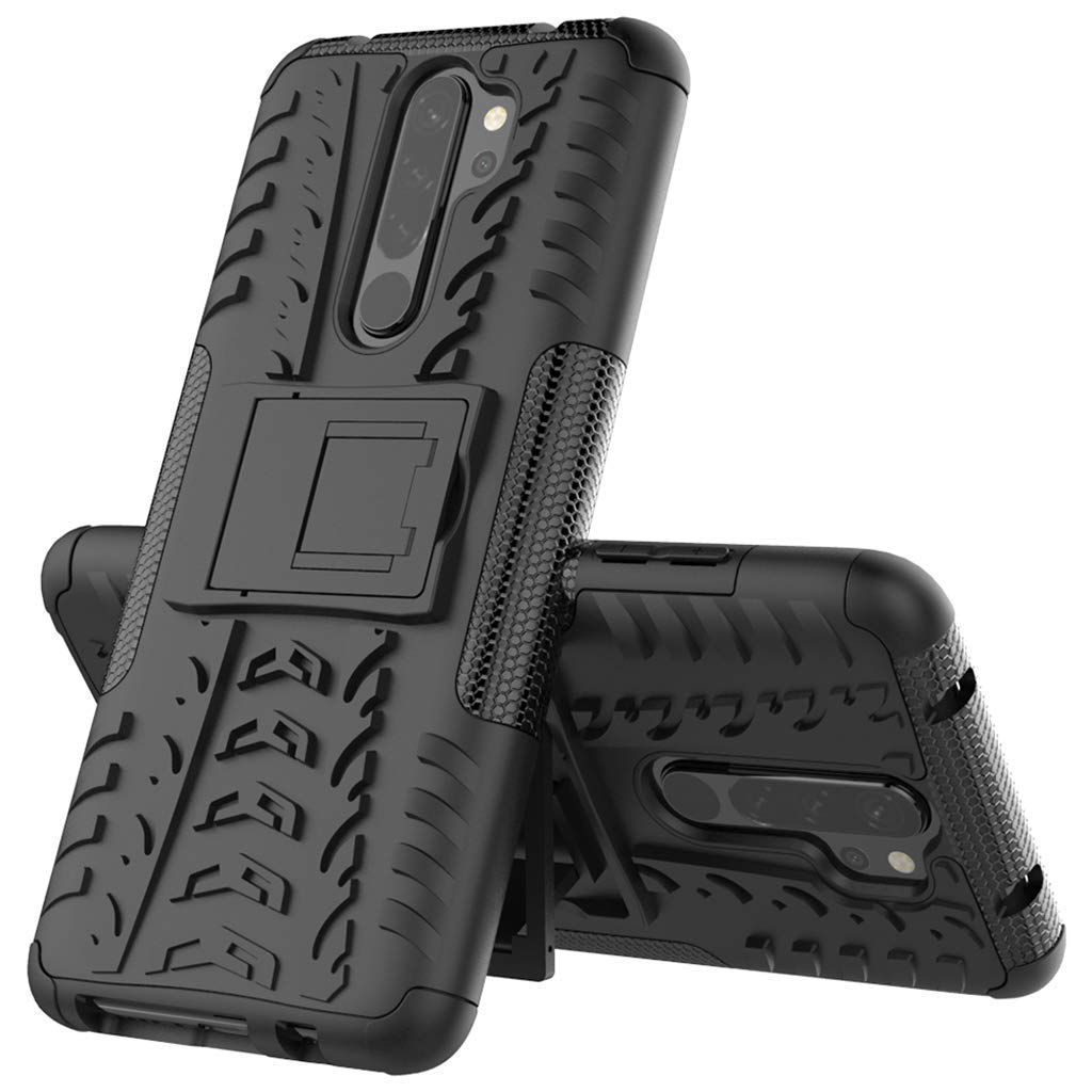 COVERLINE Plastic Armor Shock Proof with Back Kick Stand Wheel Pattern Cover for Redmi 9 Prime/Poco M2 (Black) (B09DYXZVDN) Amazon Price History, Amazon Price Tracker