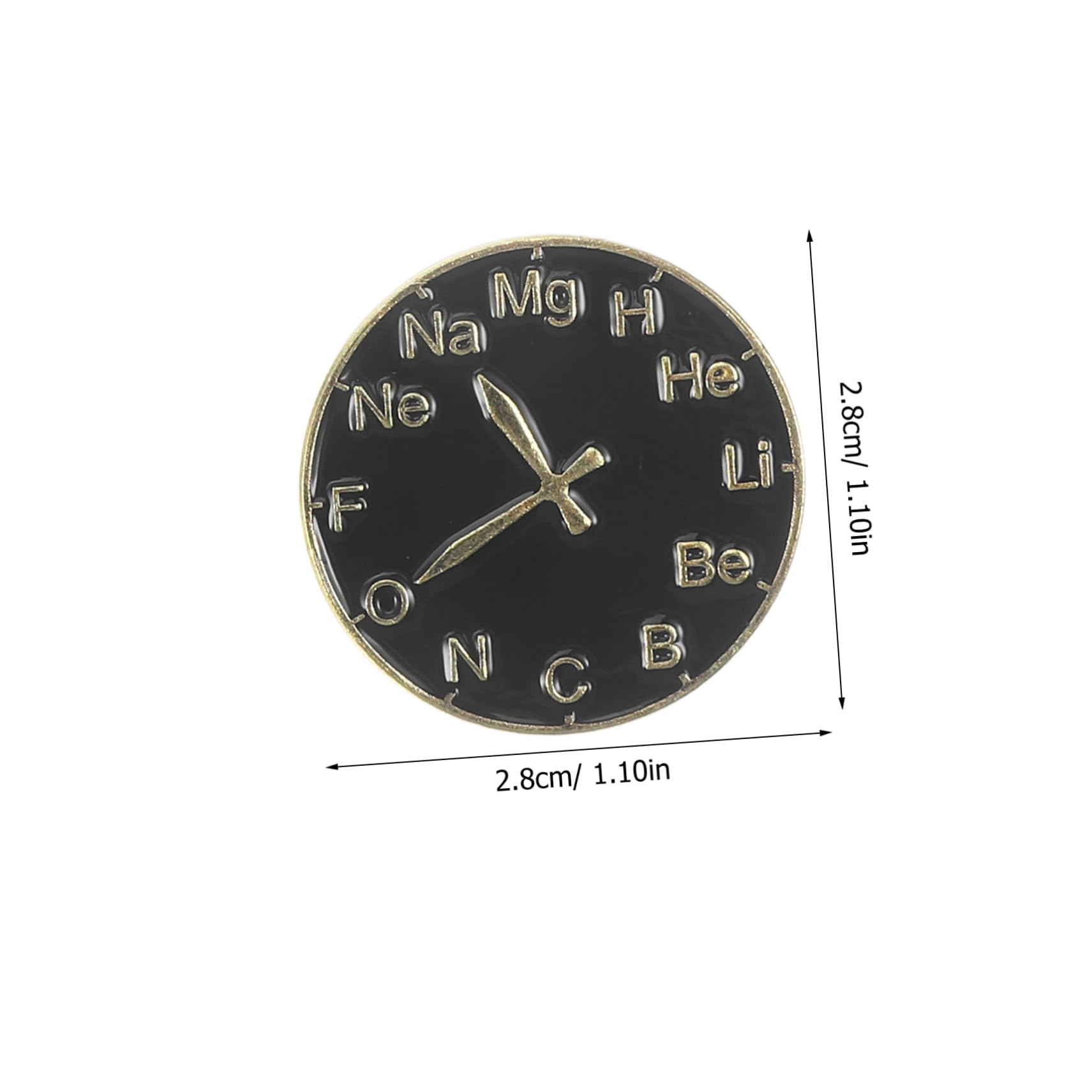 Holibanna Perno Estetico Per Giacche Pin Di Risvolto Spille E Spille Da Donna Pin Per I Vestiti Spilla Simbolo Della Scienza Spille Smaltate Creative Perni Lega Black