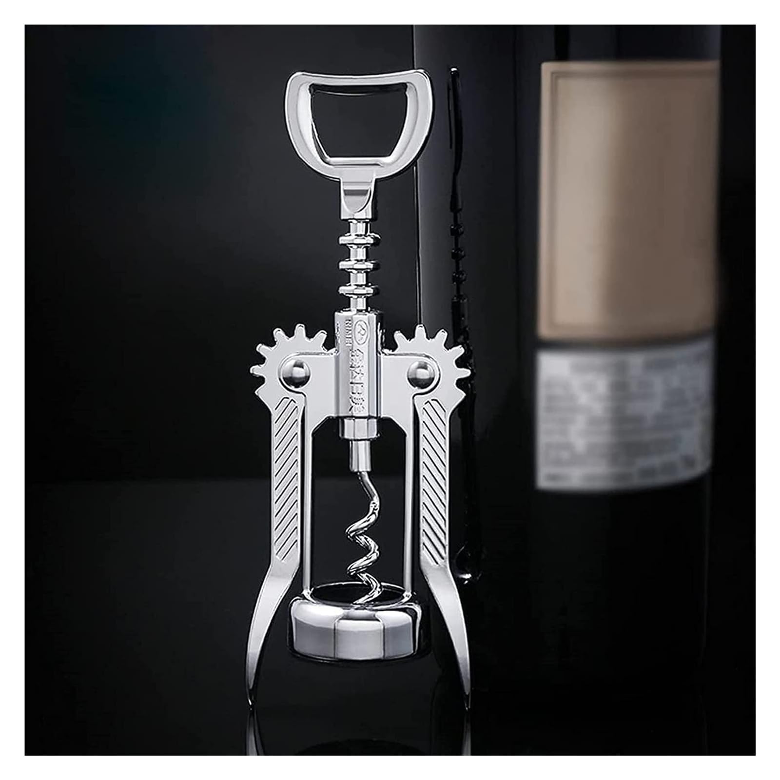 Abridor de Botellas, Herramienta for Sacar corchos Manual de Alta Resistencia Silver Wing