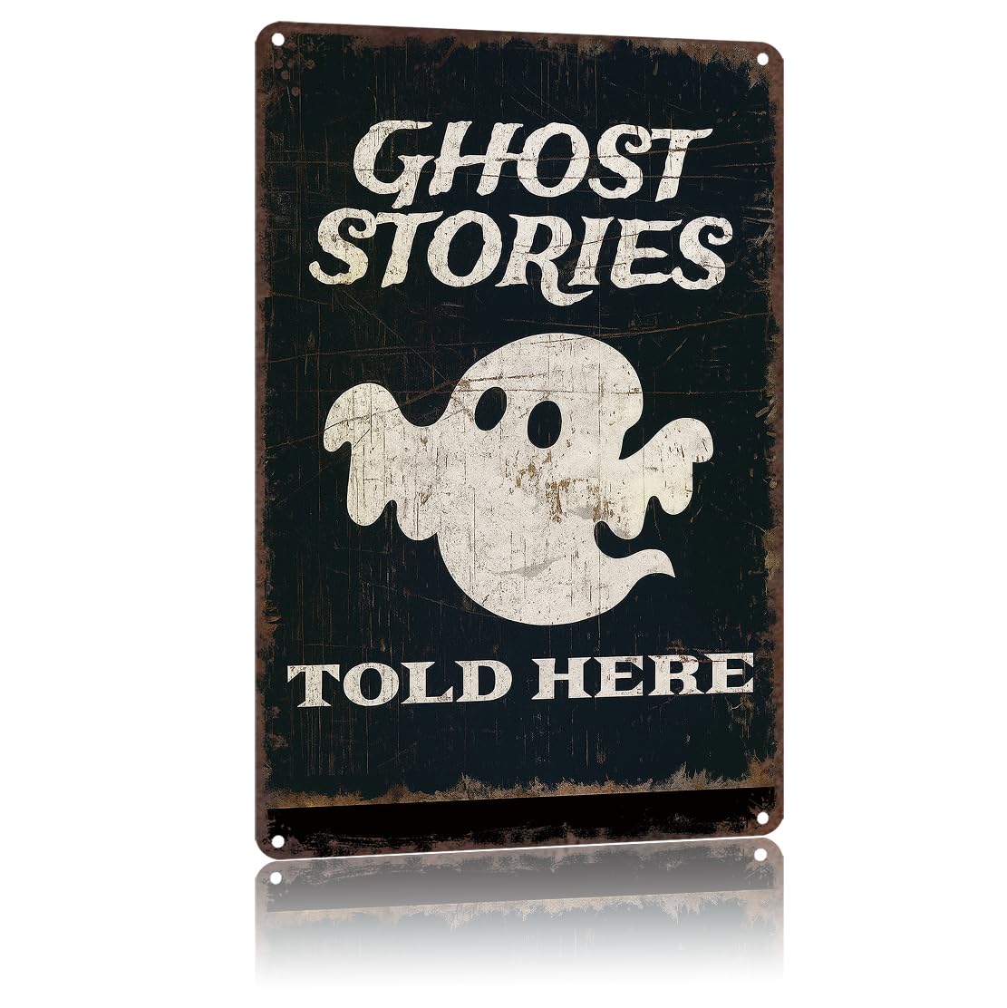 KWQDOZF Funny Metal Signs Poster 8x12inch Ghost Story Aluminum Sign Wall Art For Home Room Bedroom Office Decor