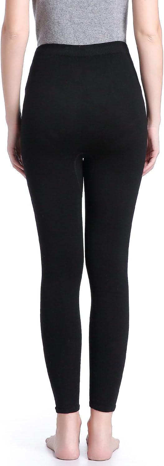 ZHILI Thermal Leggings - Heavyweight, Ultra-Soft Women's Merino Wool Base Layer