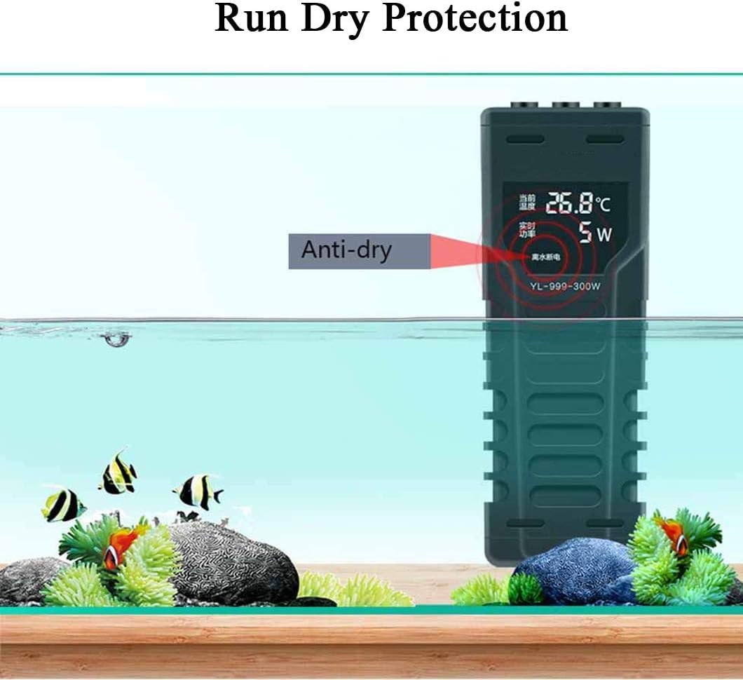 Chauffage submersible pour aquarium - Thermostat LED 100 W avec régulateur de température externe économe en énergie pour un chauffage optimal de l'eau