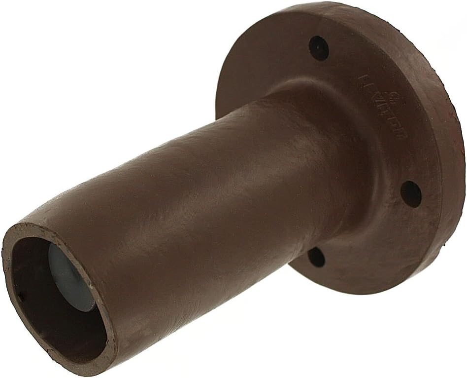 Leviton 17R21-H 17 Series Taper Nose, Male, Panel Receptacle, 90-Degree, Industrial Grade, Cam-Type Connector, Brown