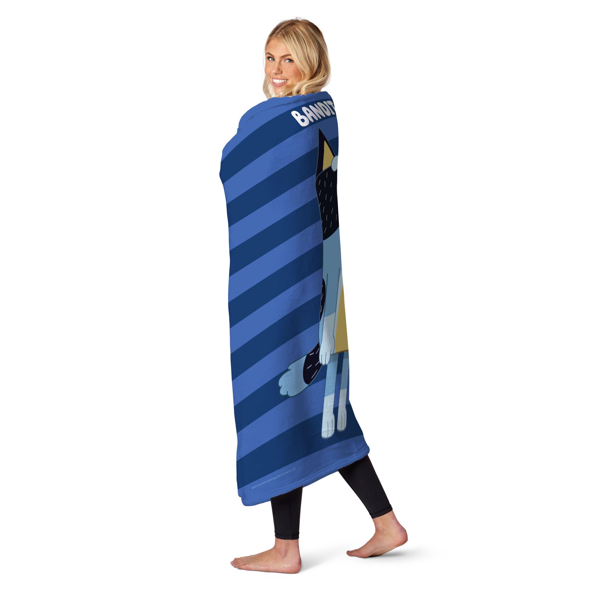 Northwest Bluey Silk Touch Throw Blanket, 50" x 60", Roll Call Bandit - Image 4