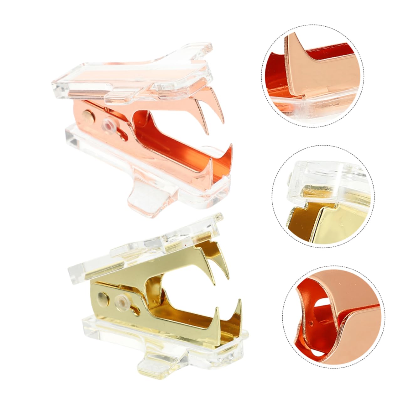 jojofuny 4 Set Aircraft Styling Unghia Levapunti Multiuso Estrattore Di Graffette Manuale Estrattore Di Graffette Portatile Strumento Di Rimozione Dei Punti Metallici Acrilico 2 Pezzi * 4