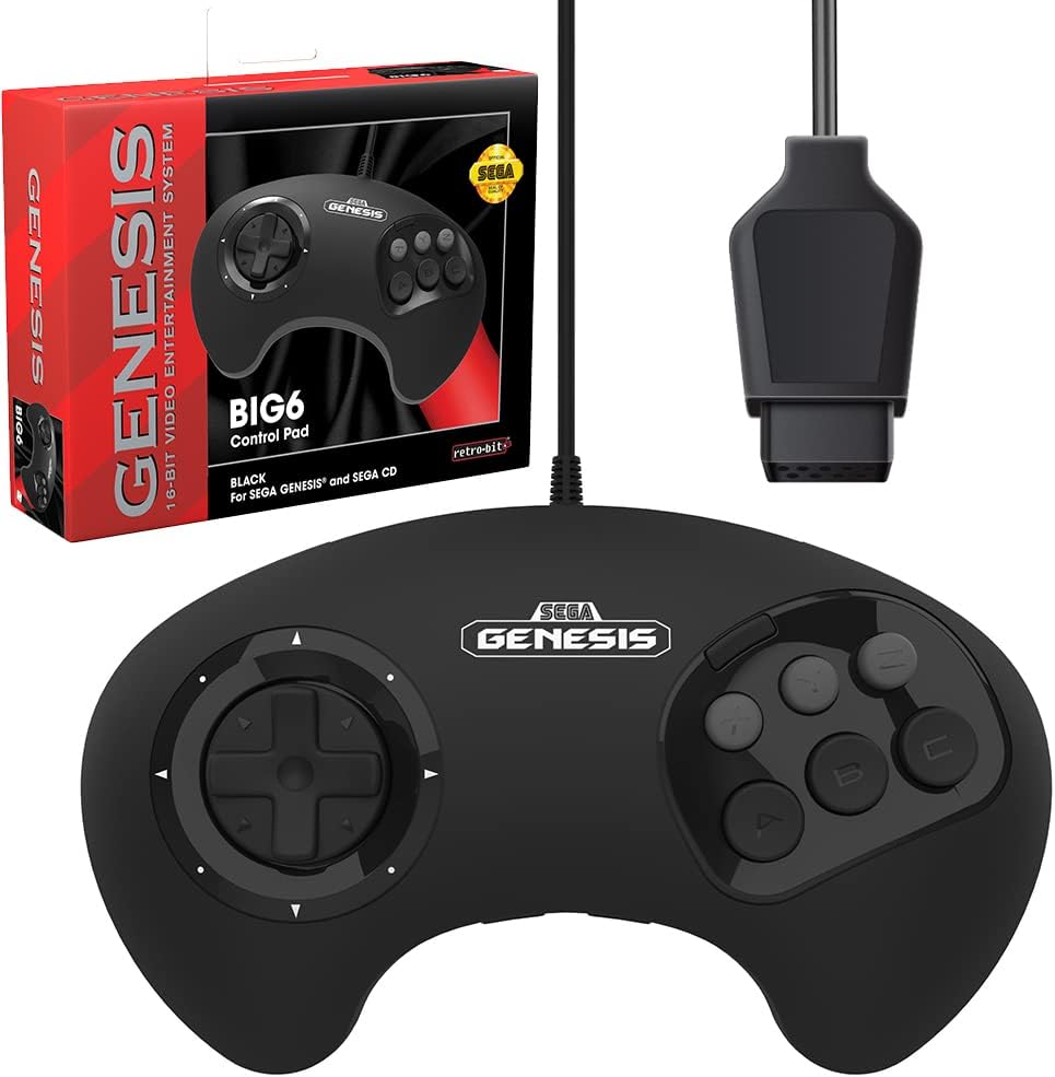 Retro-Bit BIG6 Control Pad for SEGA Genesis