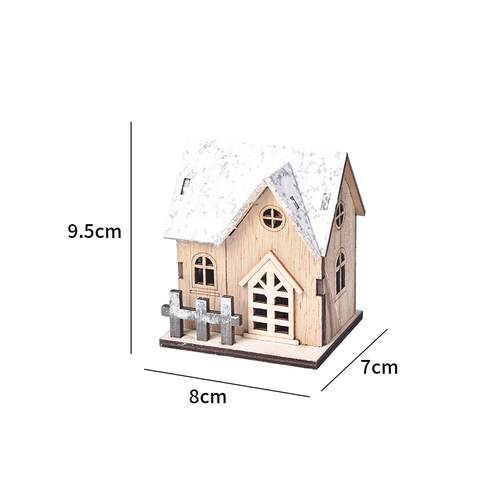 Amazon.co.jp: クリスマス 飾り ミニハウス 子供 置物 光る雪の家
