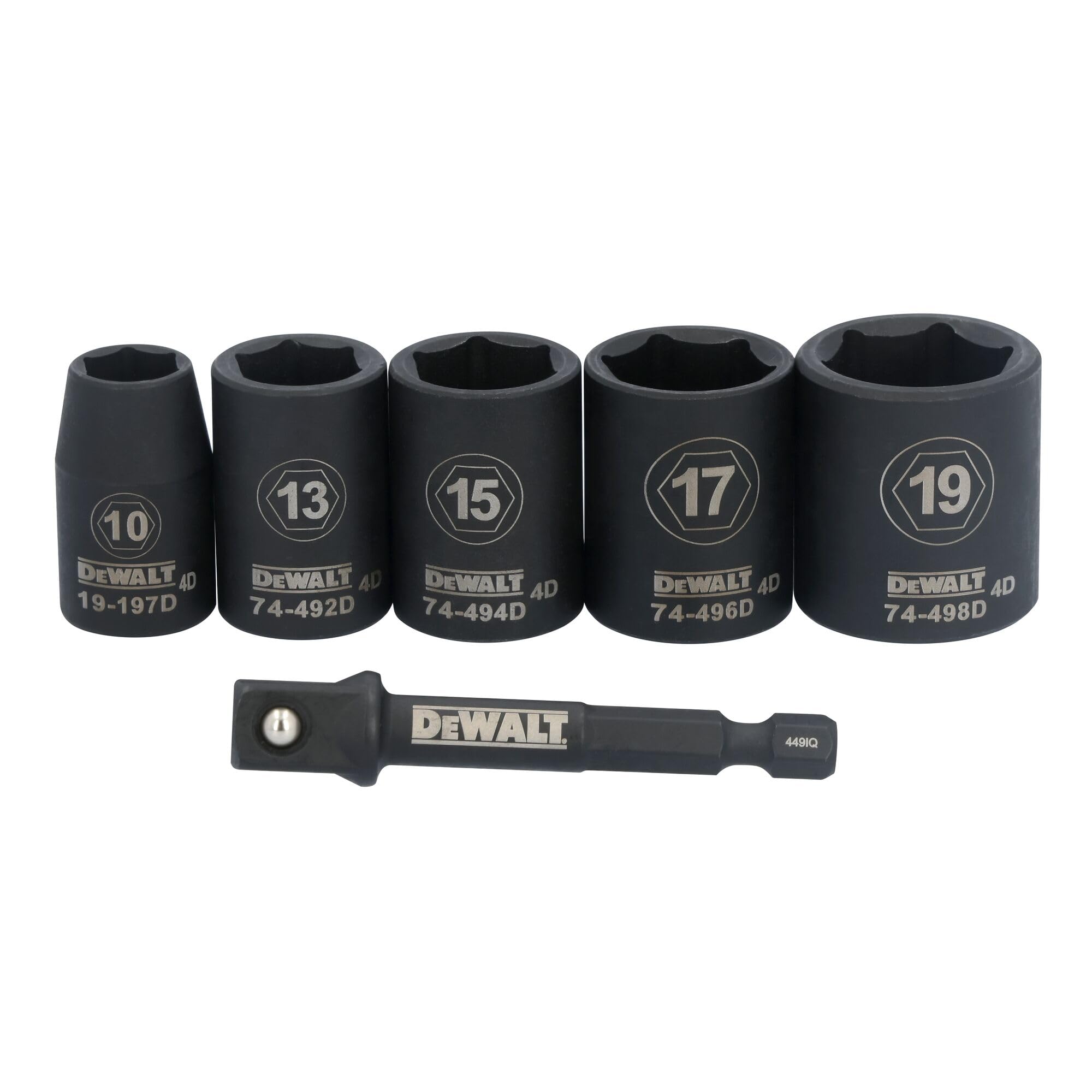 DeWalt DWAFSMSET6 Impact socket set, 3/8 in. drive, metric, 6-piece