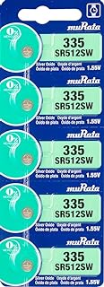 Murata 335 SR512SW Battery 1.55V Silver Oxide Watch Button Cell (15 Batteries)