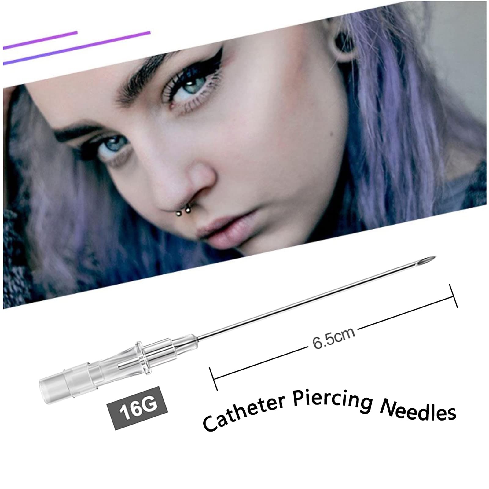 Catheter Piercing Needles Sotica 50pcs Catheter Needles IV Catheter
