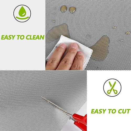 Image of Crasts Multipurpose Super Strong EVA Anti-Slip Kitchen Mats for Cupboard | Washable Shelf Liners for Kitchen Shelves, Cabinet Placemats (Grey, 45W x 500L cm (5L m))