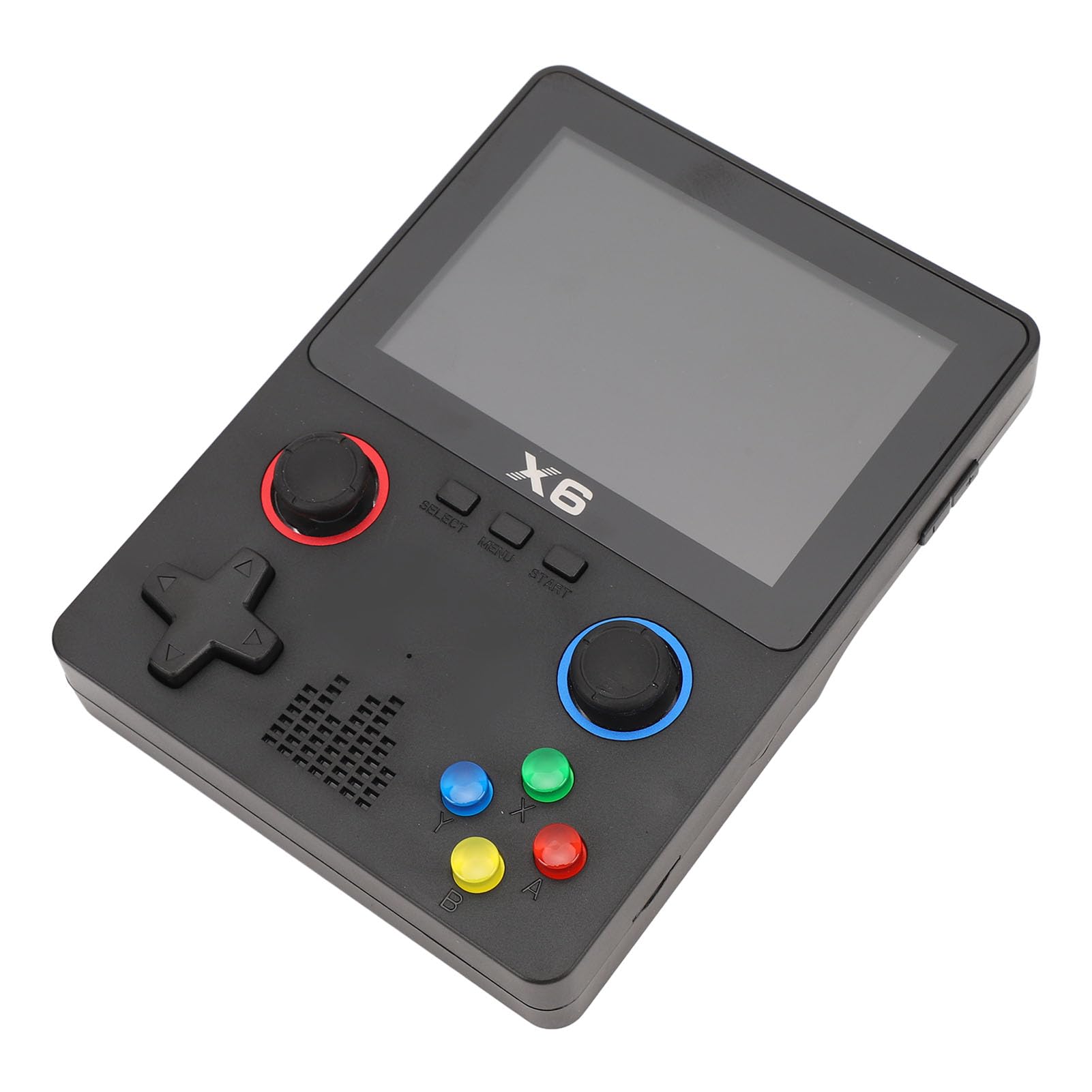 Console di gioco retrò portatile con scheda di memoria da 32 GB, dispositivo di gioco HD a doppio joystick per adulti, schermo IPS da 3,5 pollici 640x480, supporta l’uscita TV e i (Nera)