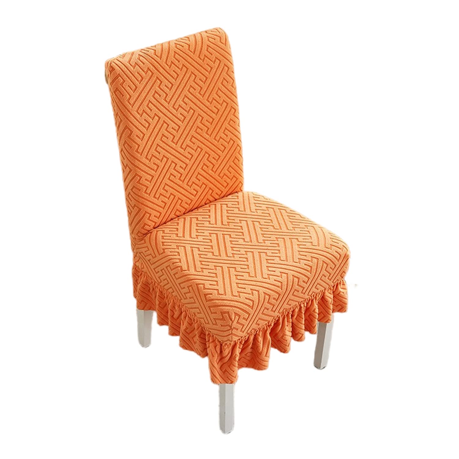 Housse de chaise salle à manger orange pour maison et hôtel