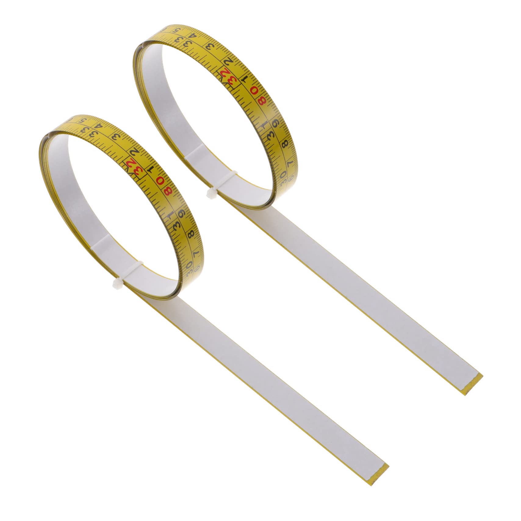 Lurrose 4 Ensembles Ruban À Mesurer Auto Adhésif Règle Collante Pour Établis Et Bricolage Ruban De Mesure Acier Durable 2 Pièces * 4
