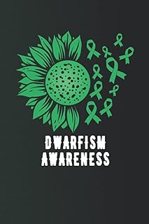 Dwarfism Awareness Notebook with sunflower ribbon: Dwarfism Journal Notebook (6x9), Perfect gift Dwarfism Awareness