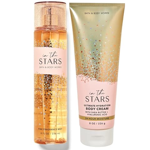 Bath & Body Works - In the Stars - 2 pc Bundle - Fine Fragrance Mist and Ultimate Hydration Body Cream,Full Size