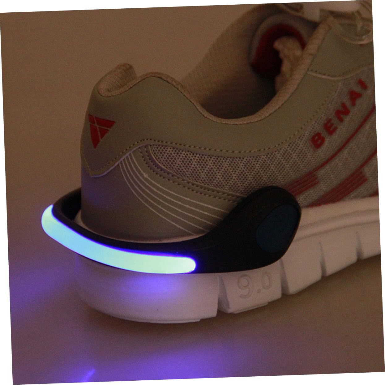 Holibanna 2Pcs LED Shoe Clip Lights for Night Running Safety Weather Resistant Light Clips for Joggers Runners Bikers Walkers Blue Ensure Visibility Low Light