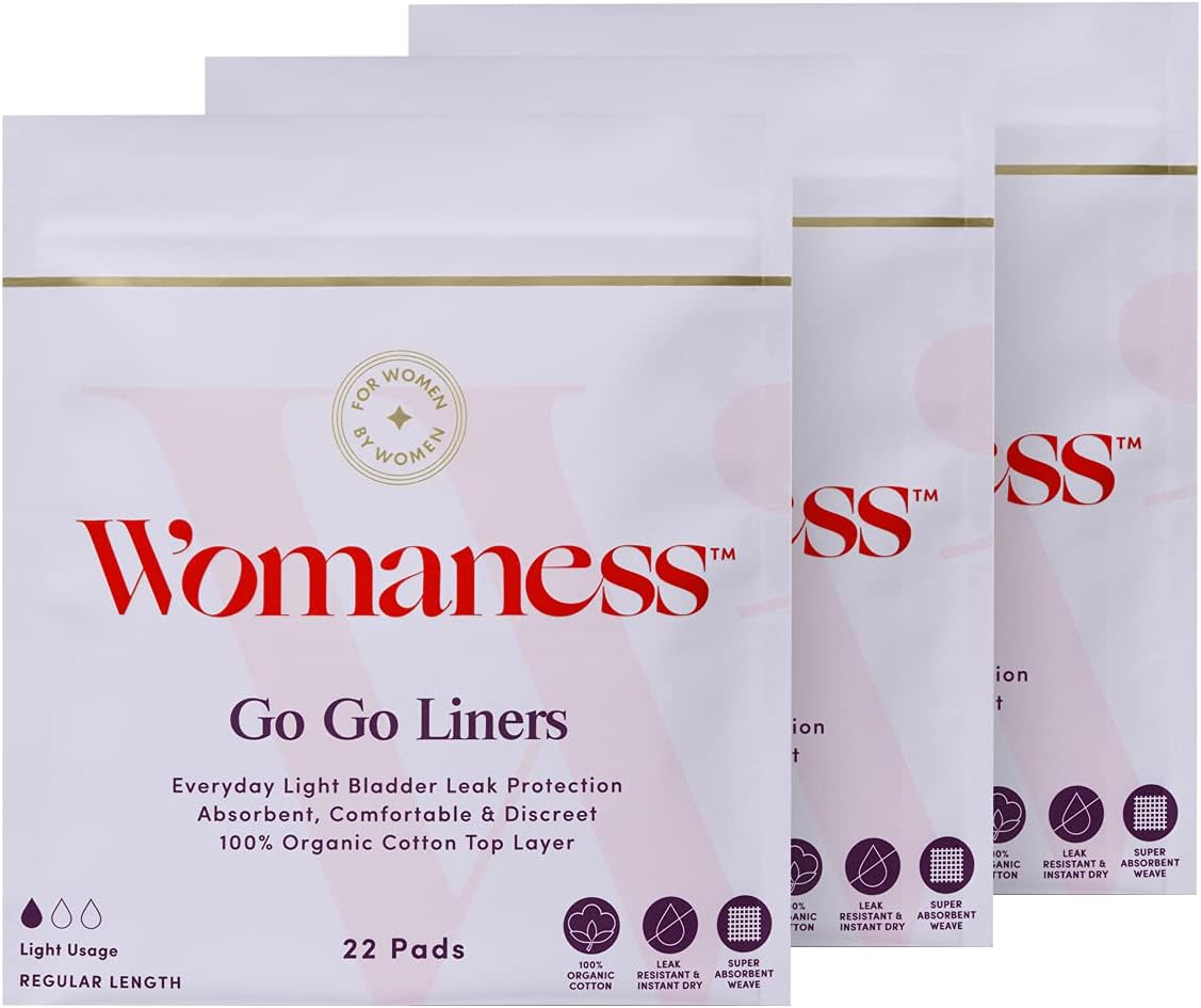 Womaness Go Go Liners Feminine Pads, Light Everyday