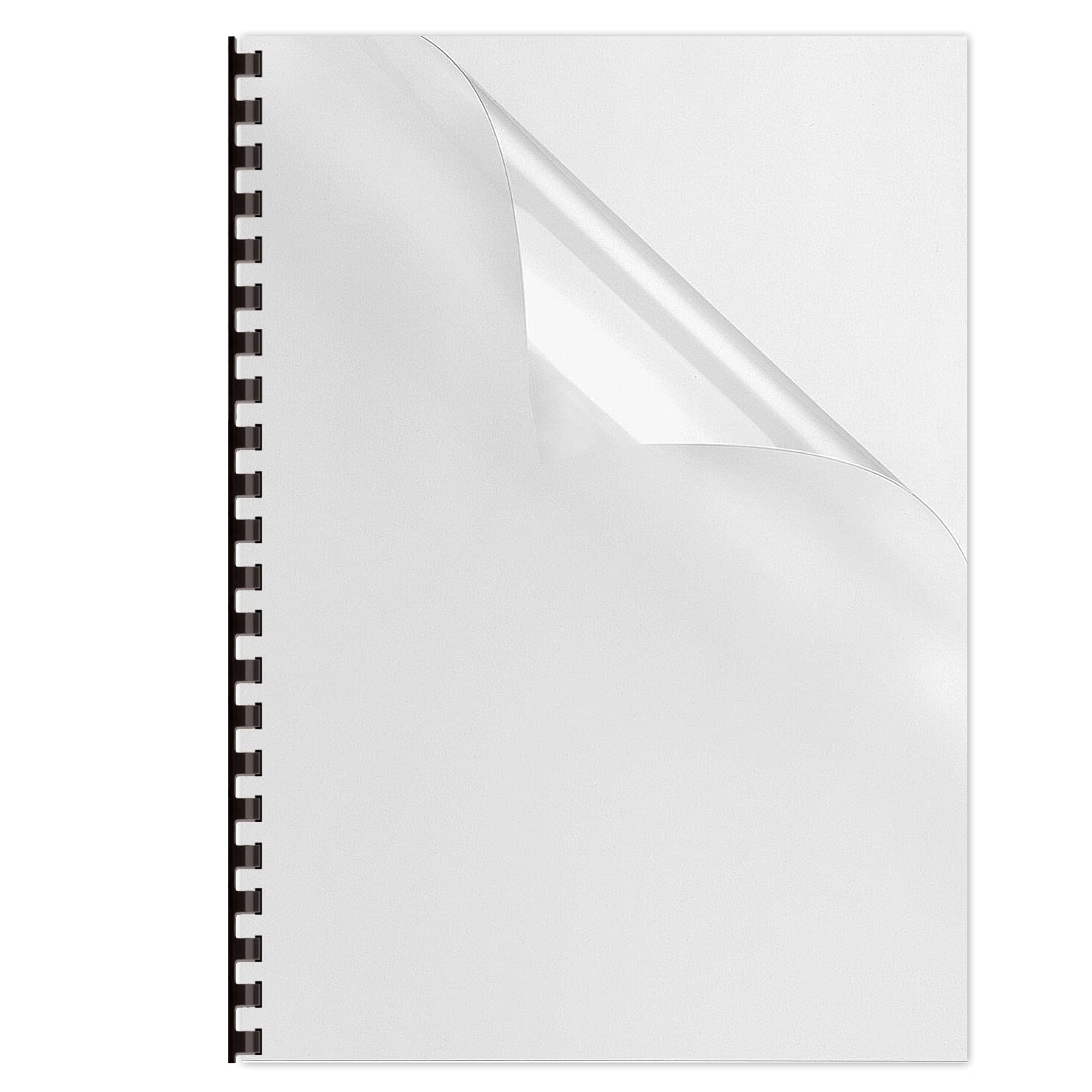 Copertine per rilegatura trasparenti Albyco, lucide, formato A4, 0,18 mm, per 100 pezzi (Confezione da 2)