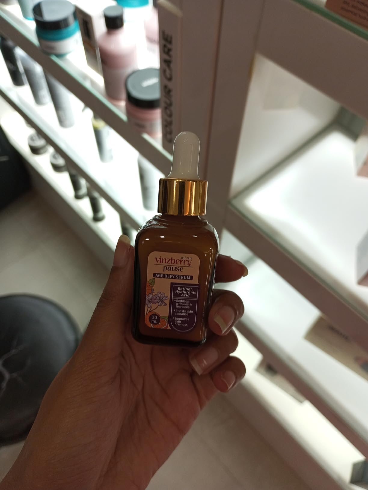 VINZBERRY Pause AgeDefy Serum Retinol, Collagen, Hyaluronic Acid