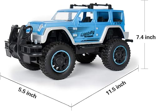 Miniatura 5 de Adventure Toys Camión de control remoto todoterreno a escala 112 color azul hielo 4x4 RC auto de juguete para adultos niños niñas niños
