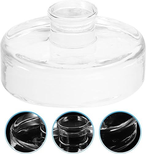 Miniatura 7 de UPKOCH Pesas de fermentación de vidrio Mason Jar Pickle Jar tapas de fermentación con mango de fácil agarre para tarros de boca ancha, chucrut,