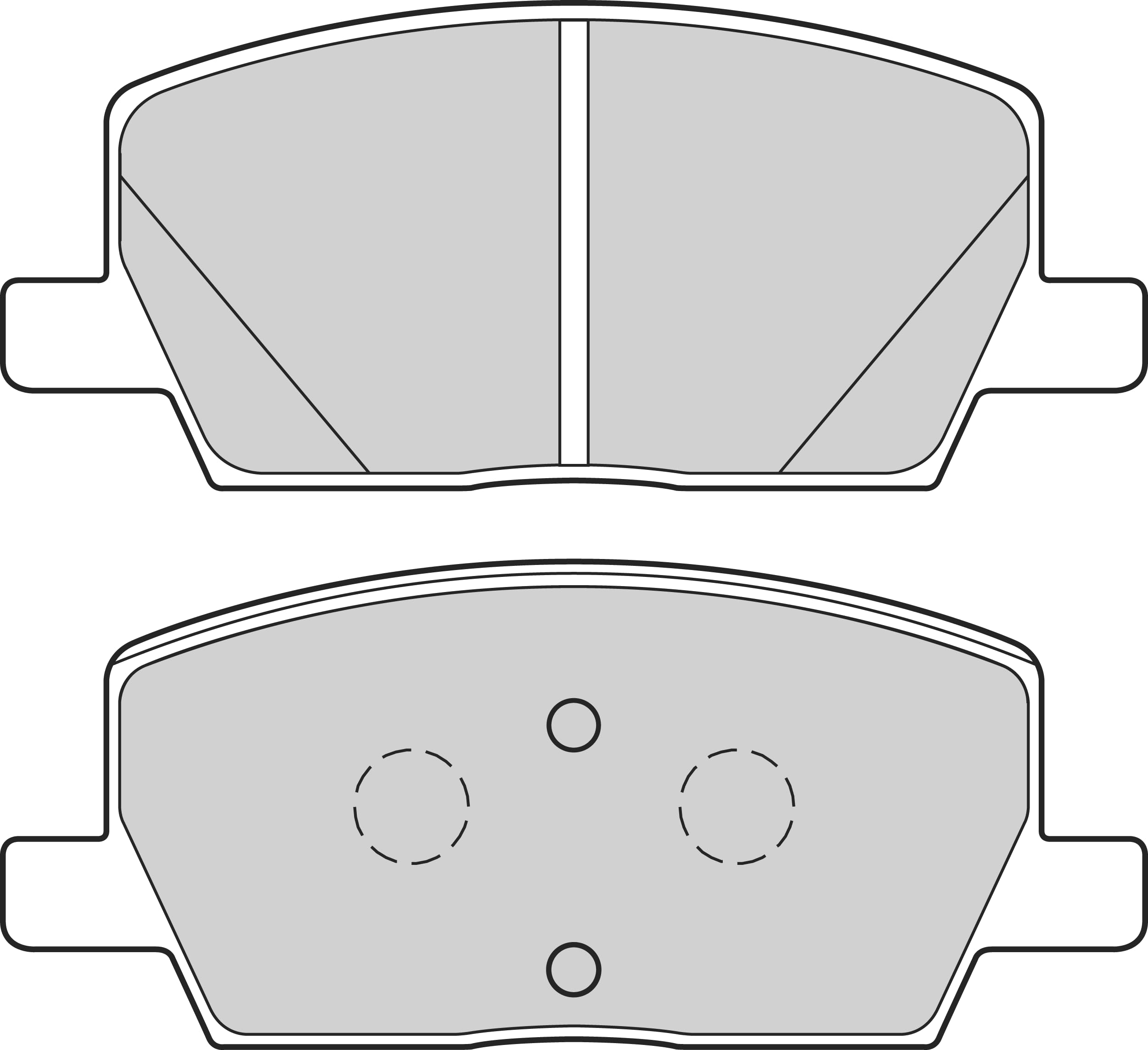 Valeo Jeu de 4 Plaquettes de Frein Essential 302681, Essieu Avant