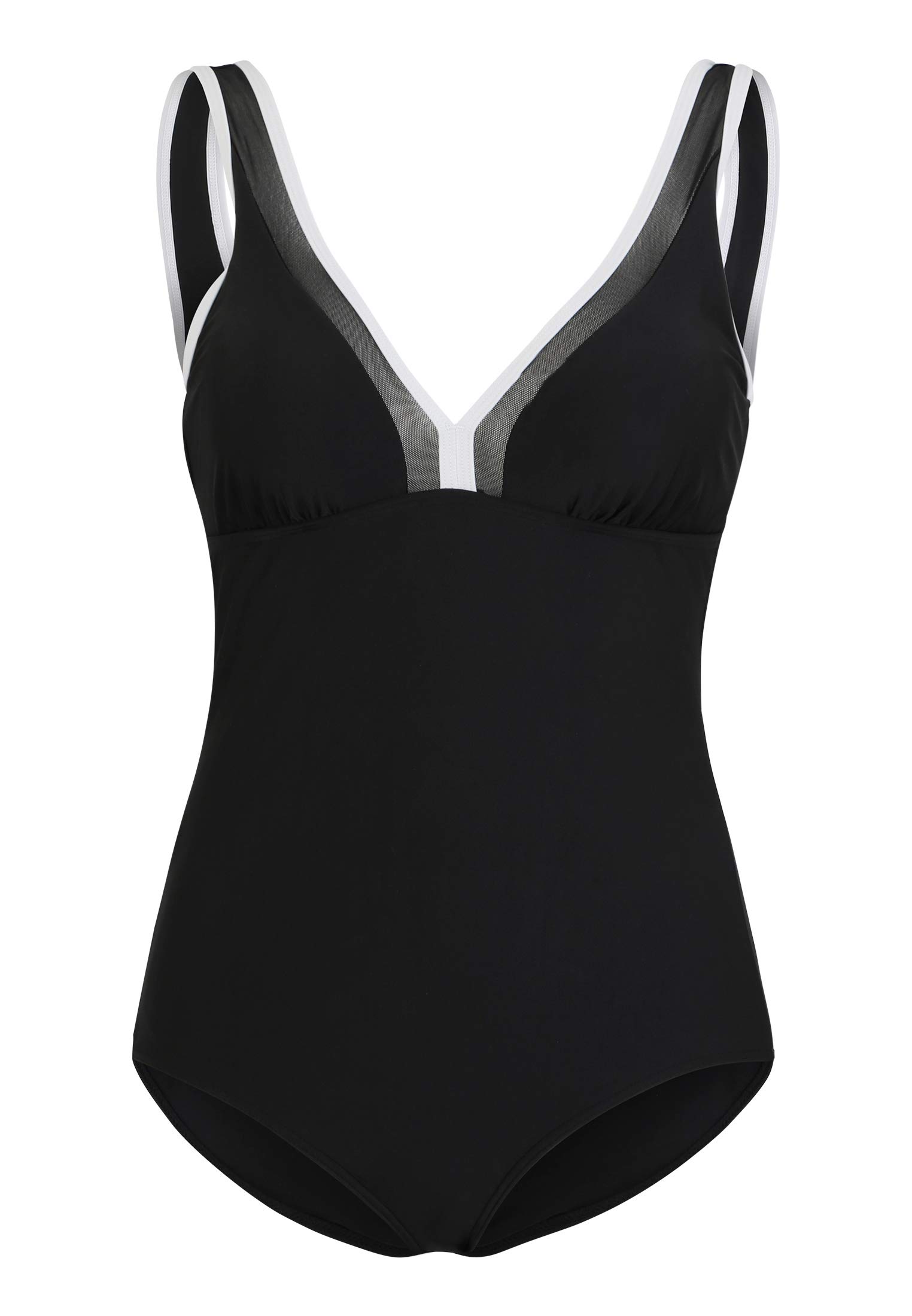Lascana Damen Badeanzug mit Shaping-Einsatz vorn, absolut Trendiger Look