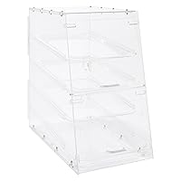 Vista 2 de Winco ADC-4 vitrina de pastelería de 4 niveles, acrílico, transparente, mediano
