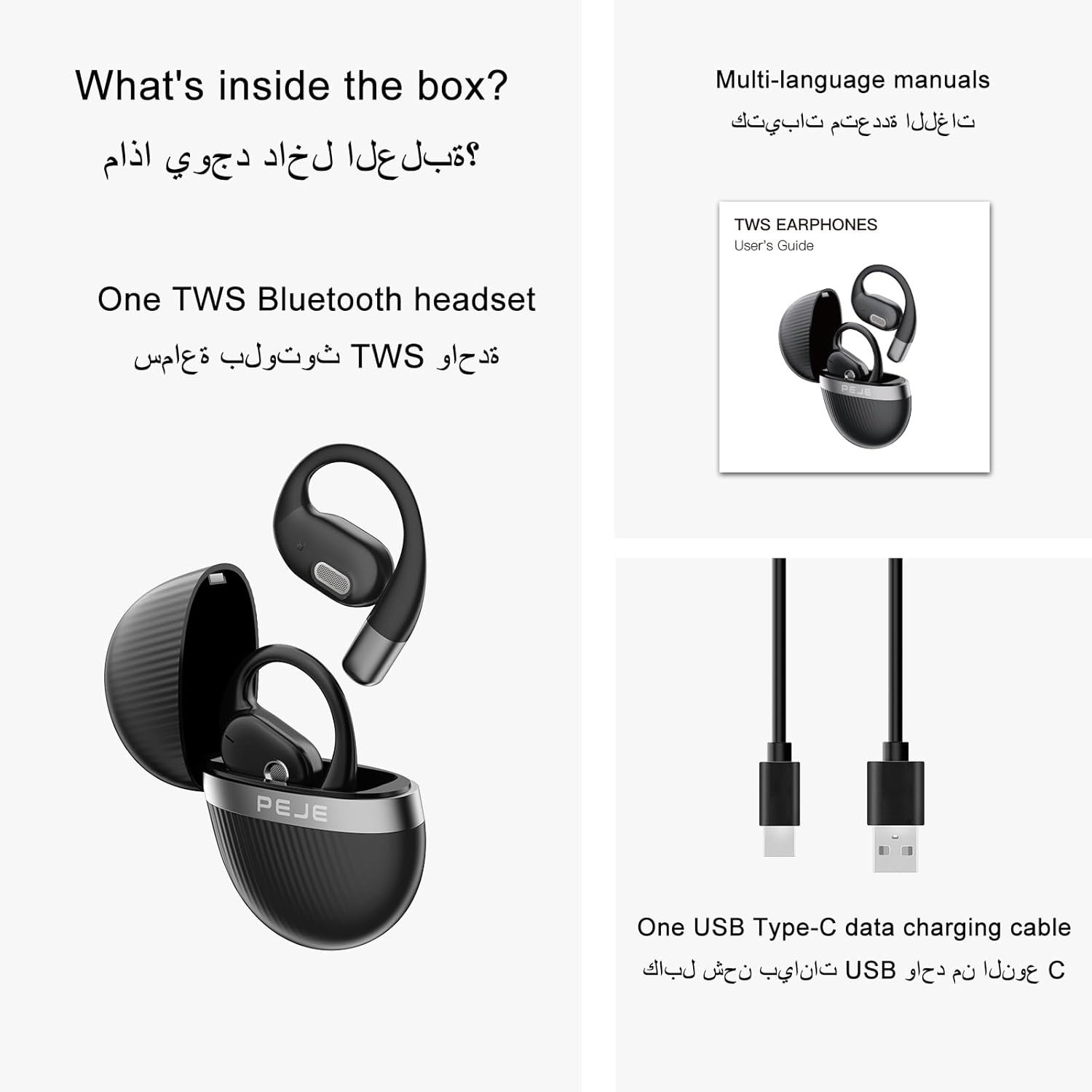 المميز - سماعات أذن بلوتوث L09 لاسلكية، بتقنية التوصيل الهوائي... - view 2