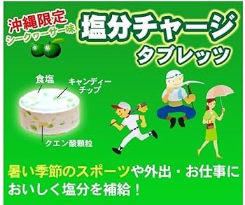 Amazon.co.jp: 塩分チャージタブレッツ（シークワーサー味）90g