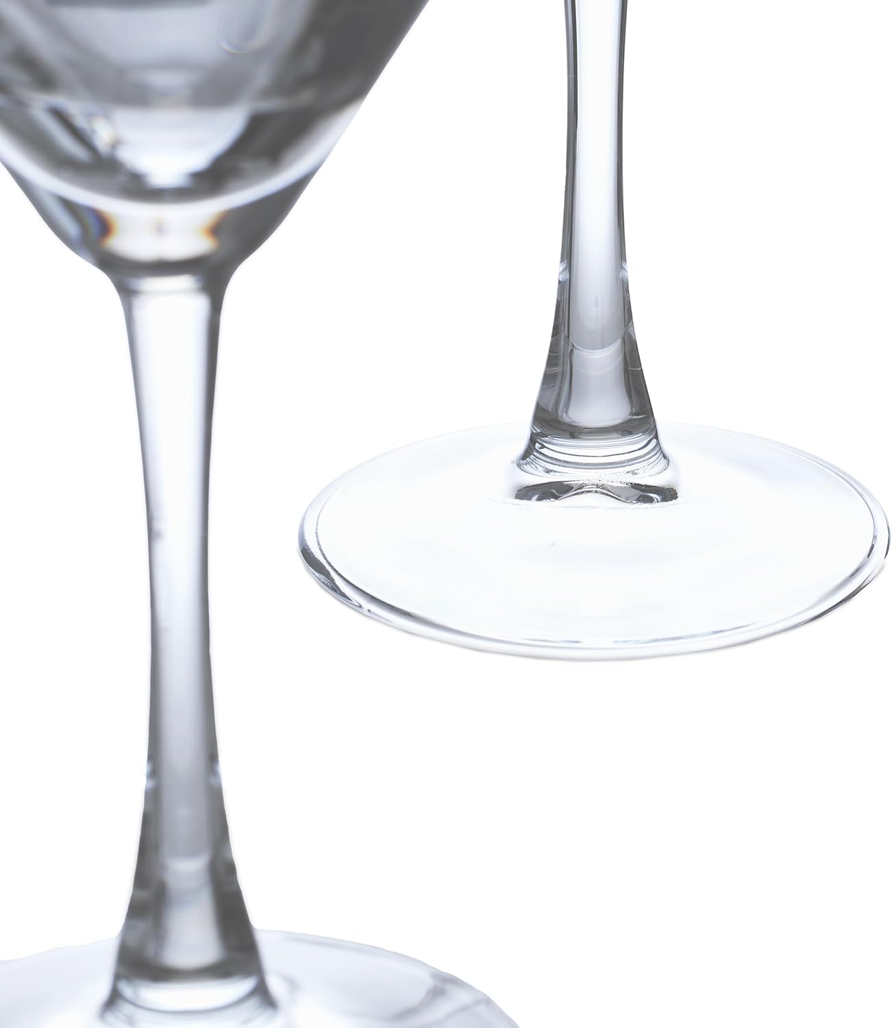 Relaxdays Martini Glasses, Set of 6, 140 ml, Cosmopolitan, Manhatten, Dishwasher Safe, Cocktail Glasses, Transparent