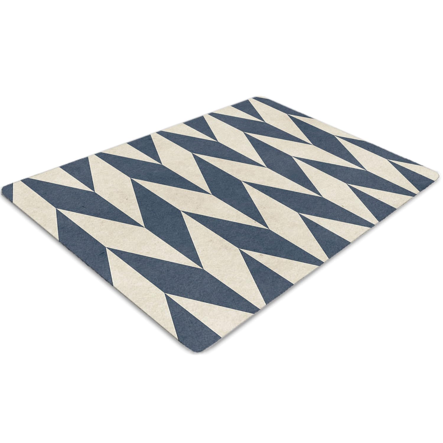 Tapis de chaise 120x90 cm gris en PVC pour le bureau