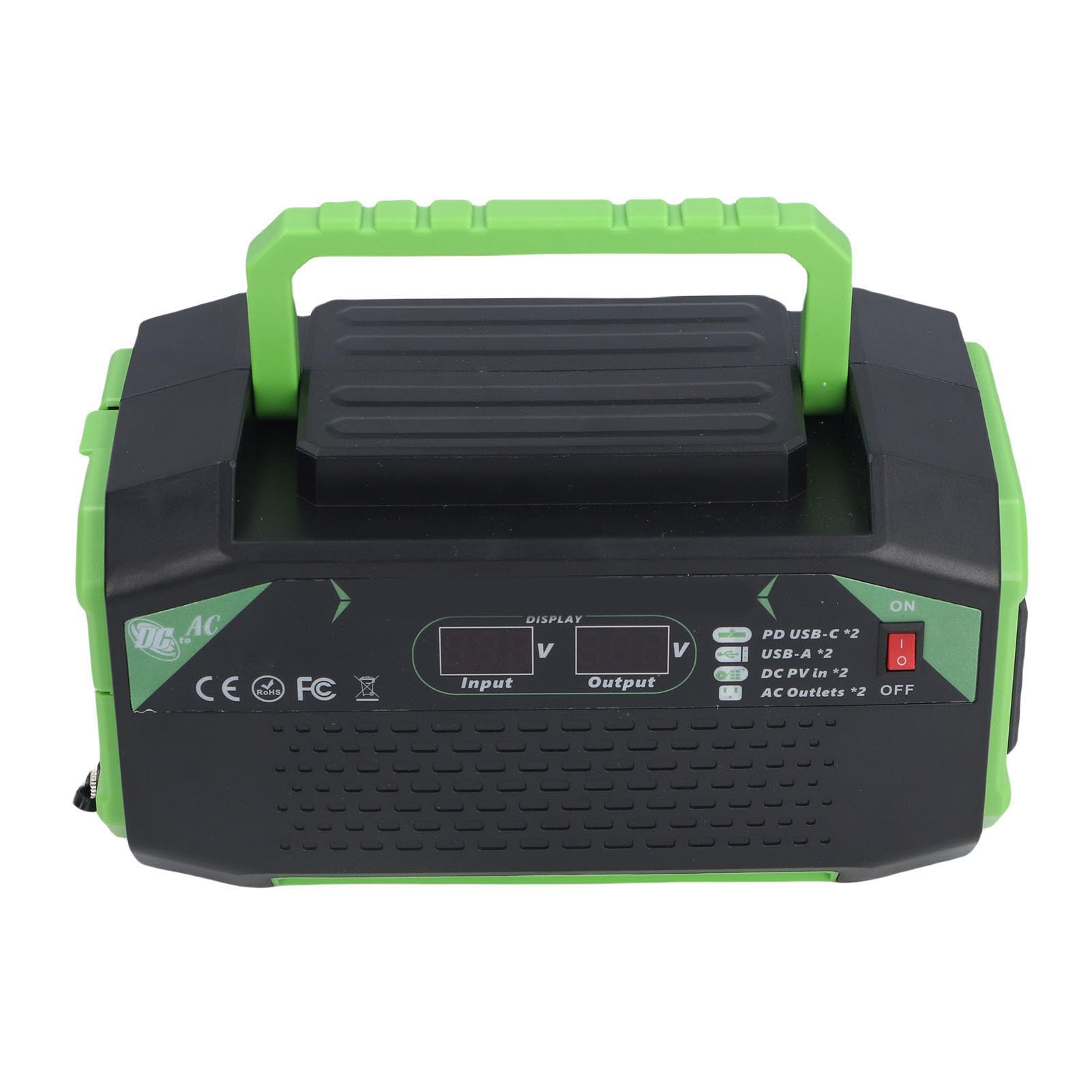 WW inverter per auto inverter a onda sinusoidale modificata da 500 W inverter solare da 12 V a 220 V con display LCD 2 prese 2 porte USB 2 porte di ricarica rapida EEE