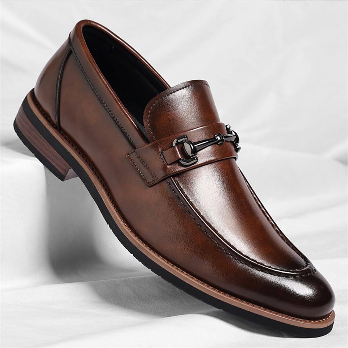 Uomo Mocassini Slip-on Classico Scarpe Oxford Eleganti per Business Cerimonie Il Tempo Libero, Eleganti