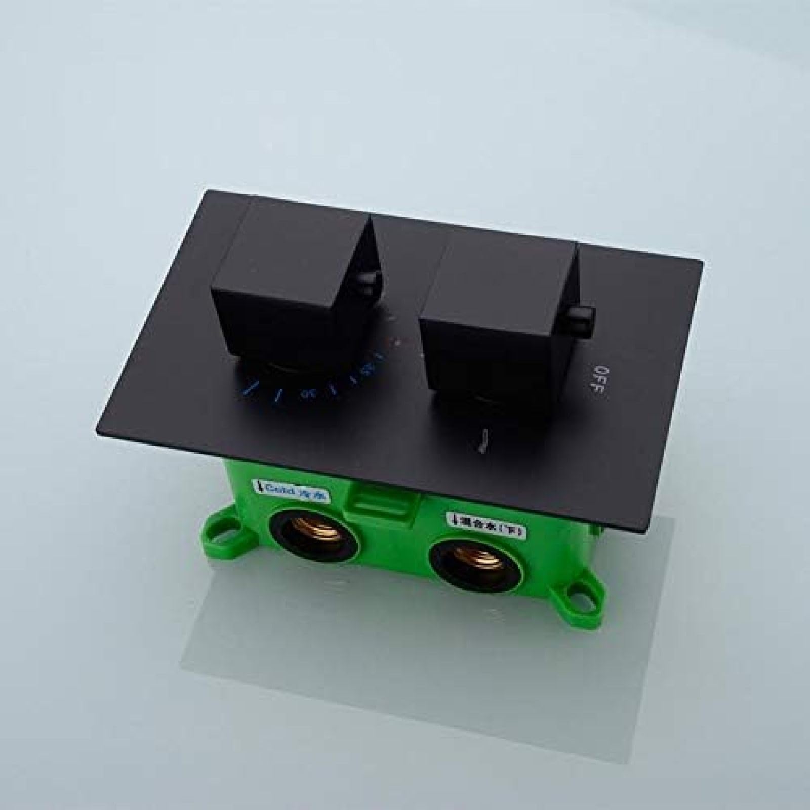 Czarny Orb Termostatyczny Zestaw Prysznicowy Z Deszczownicą Sufitową, Mosiężny Prysznic, Bateria Termostatyczna Do Wanny I Prysznica,16 Inch Set